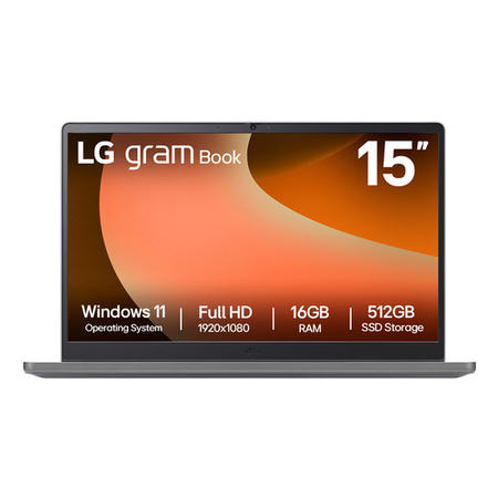 LG Gram Book Copilot Intel Core i5 16GB RAM 512GB SSD 15.6 Inch Windows 11 Laptop