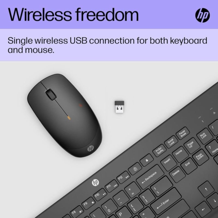 HP 235 Wireless Keyboard and Mouse Black