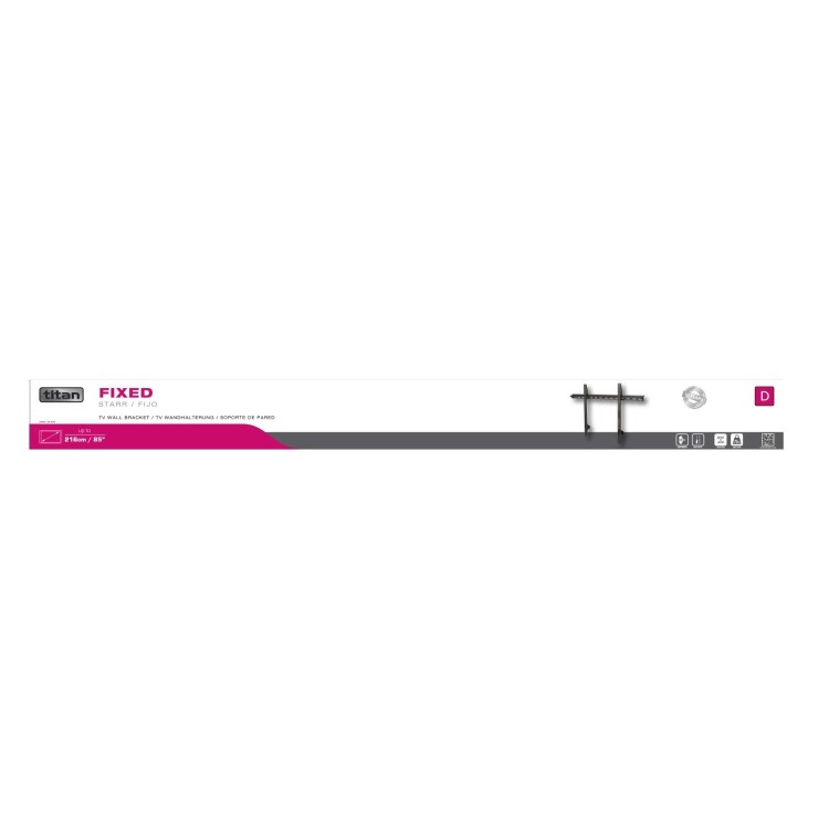 Vivanco Fixed TV Wall Bracket - Up to 85 Inch TVs