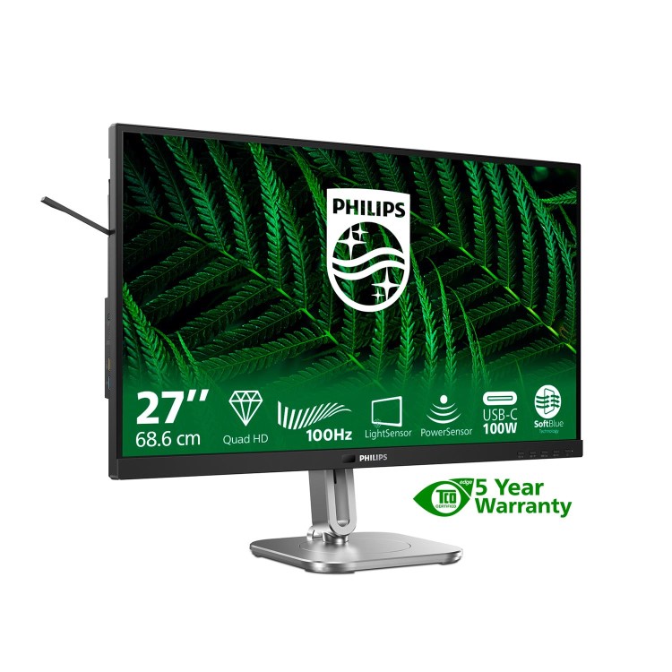 Philips 5000 Series 27B2G5601 27" IPS QHD 100Hz RJ45 Efficiency Business Monitor