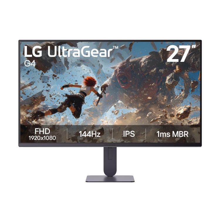 LG UltraGear G4 27" IPS Full HD 144Hz Height-Adjustable Gaming Monitor