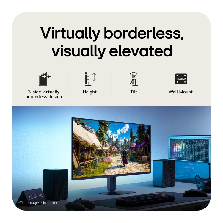 LG UltraGear G4 27" IPS Full HD 144Hz Height-Adjustable Gaming Monitor