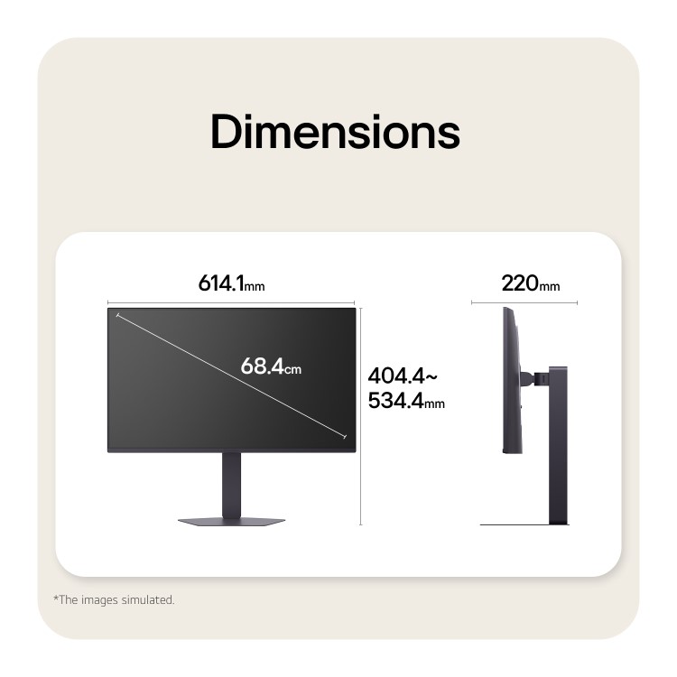 LG UltraGear 27G550B 27" IPS Full HD 300Hz 1ms Height-Adjustable Gaming Monitor