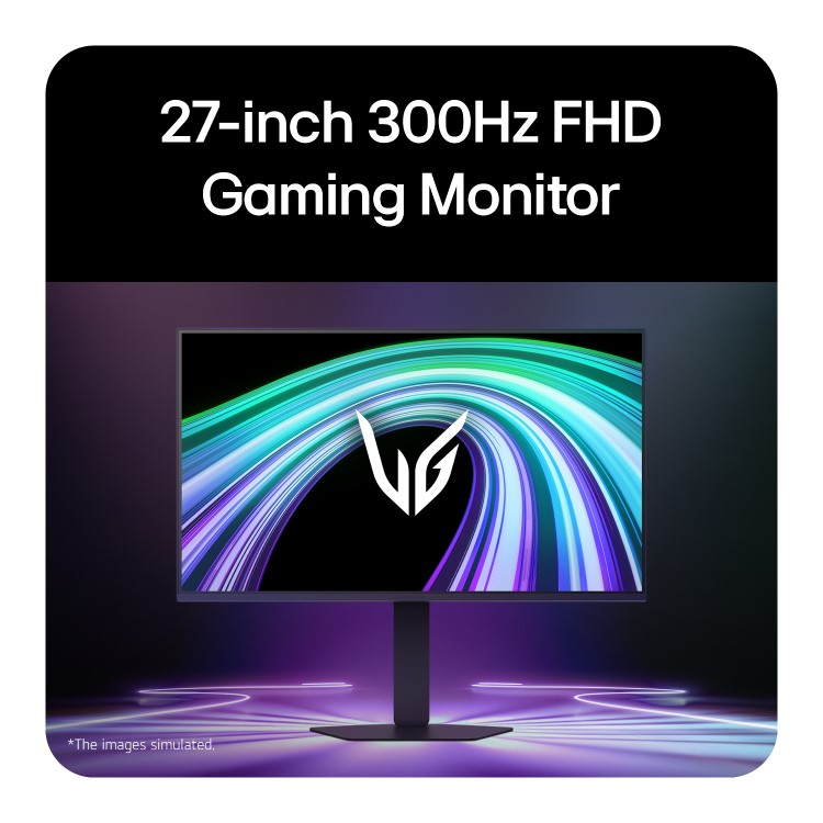 LG UltraGear 27G550B 27" IPS Full HD 300Hz 1ms Height-Adjustable Gaming Monitor