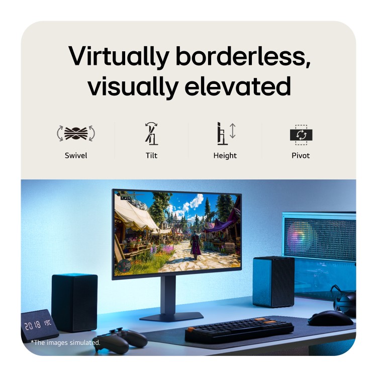 LG UltraGear 27G550B 27" IPS Full HD 300Hz 1ms Height-Adjustable Gaming Monitor