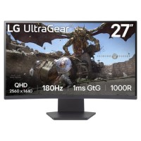 Refurbished LG UltraGear 27GS60QC 27" VA QHD 180Hz 1ms Curved Gaming Monitor