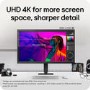LG UltraFine 27U710B 27" IPS 4K UHD Height-Adjustable Monitor