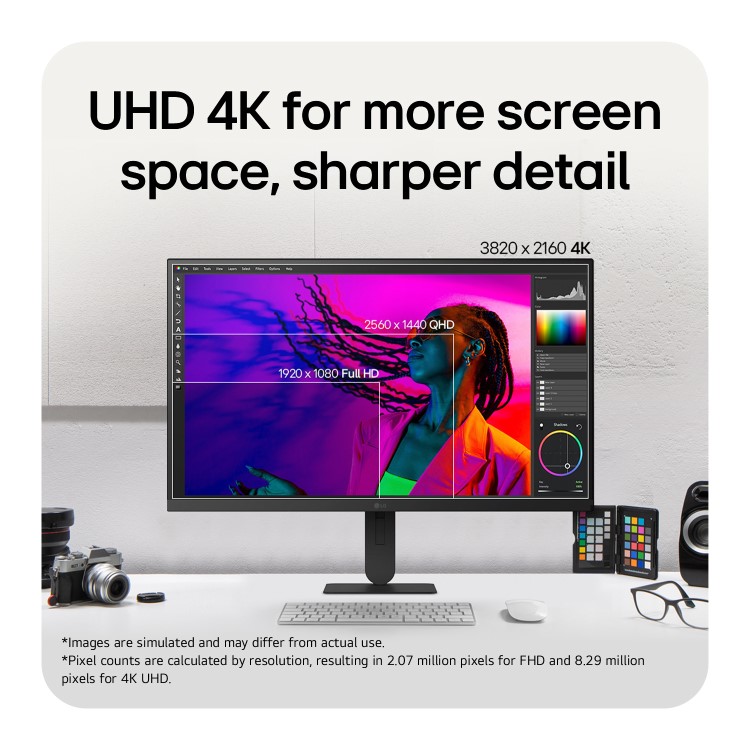 LG UltraFine 27U710B 27" IPS 4K UHD Height-Adjustable Monitor