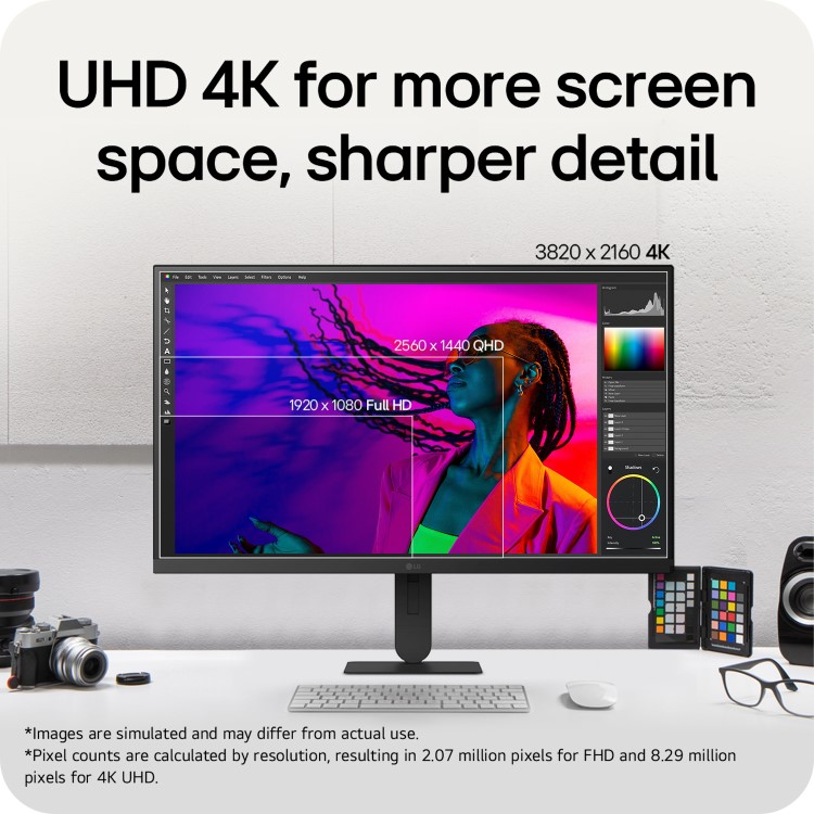 LG UltraFine 27U730B 27" IPS 4K UHD USB-C Height-Adjustable Monitor