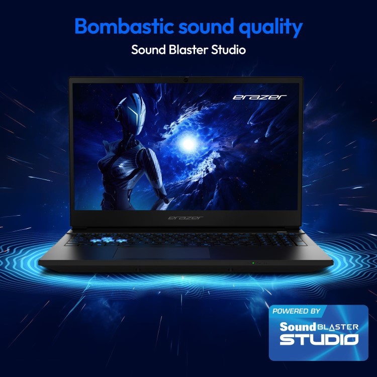 Medion ERAZER Scout 15 Intel Core i5 16GB RAM 1TB SSD RTX 5050 144Hz 15.6 Inch Windows 11 Gaming Laptop