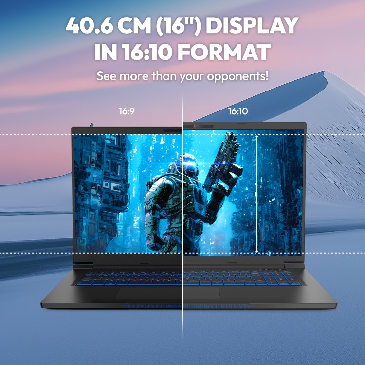Medion ERAZER Beast 16 X1 AMD Ryzen 9 32GB RAM 1TB SSD RTX 5070 Ti 300Hz 16 Inch Windows 11 Gaming Laptop