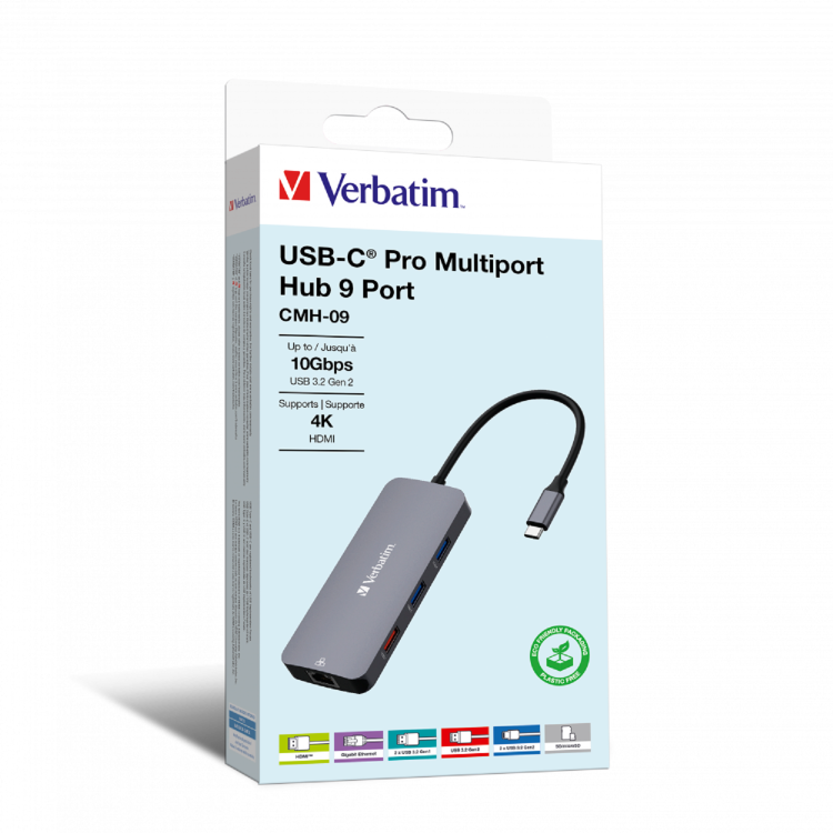 Verbatim CMH-09 USB-C Pro 9 Port Multiport Hub