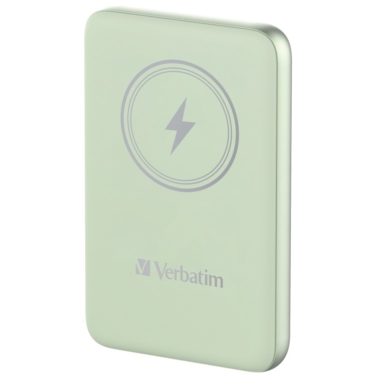 Verbatim Charge ´n´ Go 10000mAh Magnetic Wireless Power Bank Green