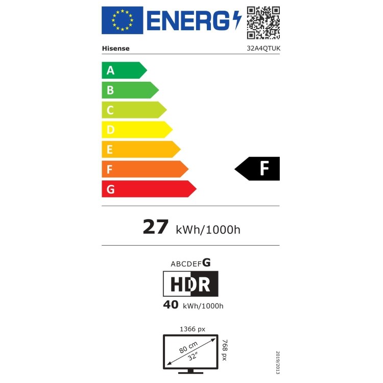 Hisense A4QTUK 32 inch Smart FHD LED TV