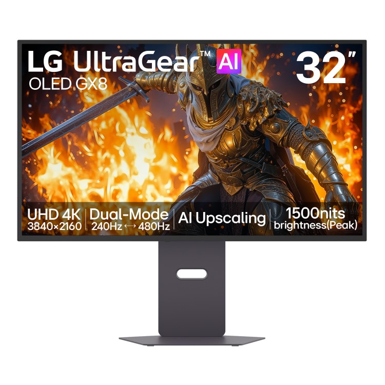 LG UltraGear evo 32" OLED Dual Mode 4K UHD 240Hz Full HD 480Hz 0.03ms Gaming Monitor
