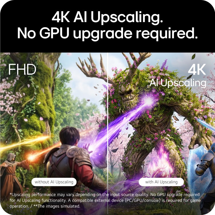 LG UltraGear evo 32" OLED Dual Mode 4K UHD 240Hz Full HD 480Hz 0.03ms Gaming Monitor