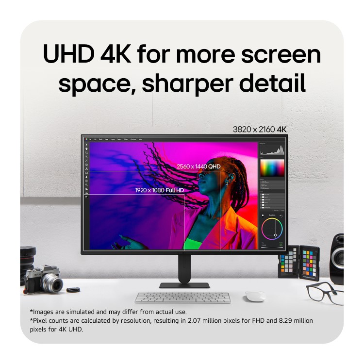 LG UltraFine U7 32" VA 4K UHD Height-Adjustable Monitor