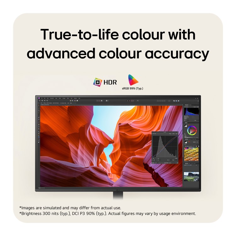 LG UltraFine U7 32" VA 4K UHD Height-Adjustable Monitor