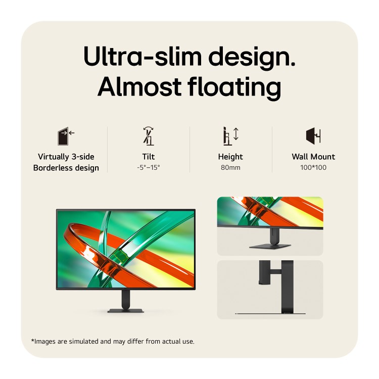 LG UltraFine U7 32" VA 4K UHD Height-Adjustable Monitor