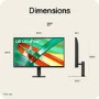 LG UltraFine U7 32" VA 4K UHD Height-Adjustable USB-C Monitor