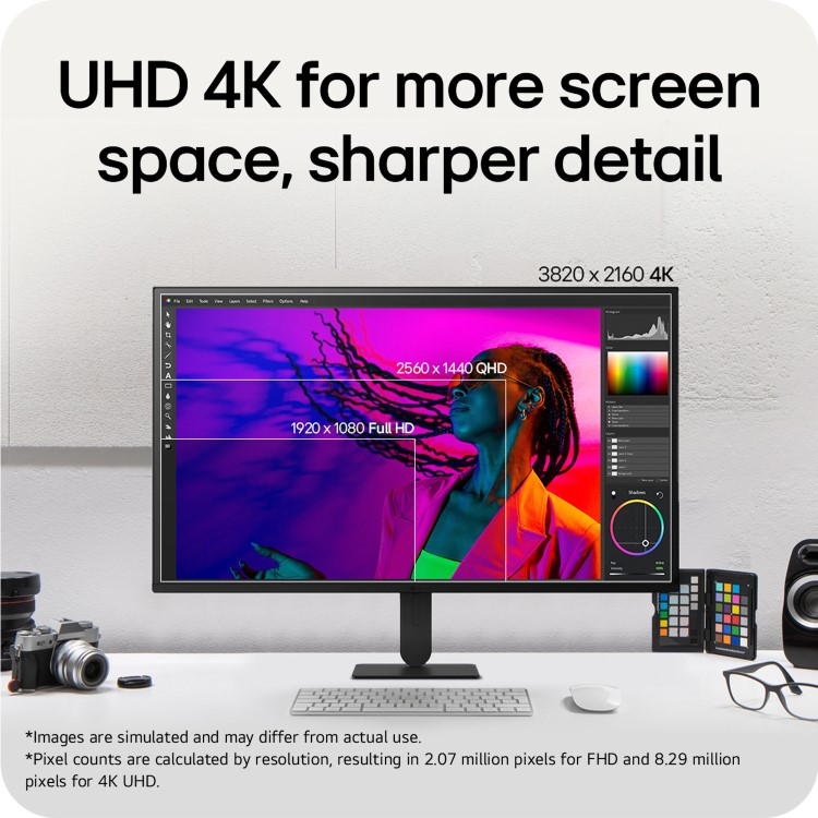 LG UltraFine U7 32" VA 4K UHD Height-Adjustable USB-C Monitor