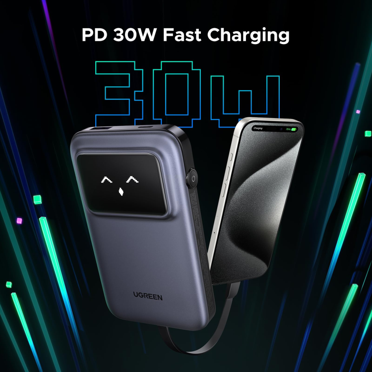 UGREEN Uno Power Bank 10000mAh 30W  - Grey