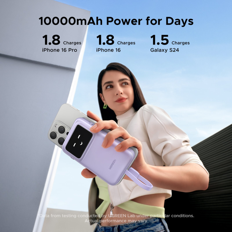 UGREEN Uno Power Bank 10000mAh 30W  - Pink