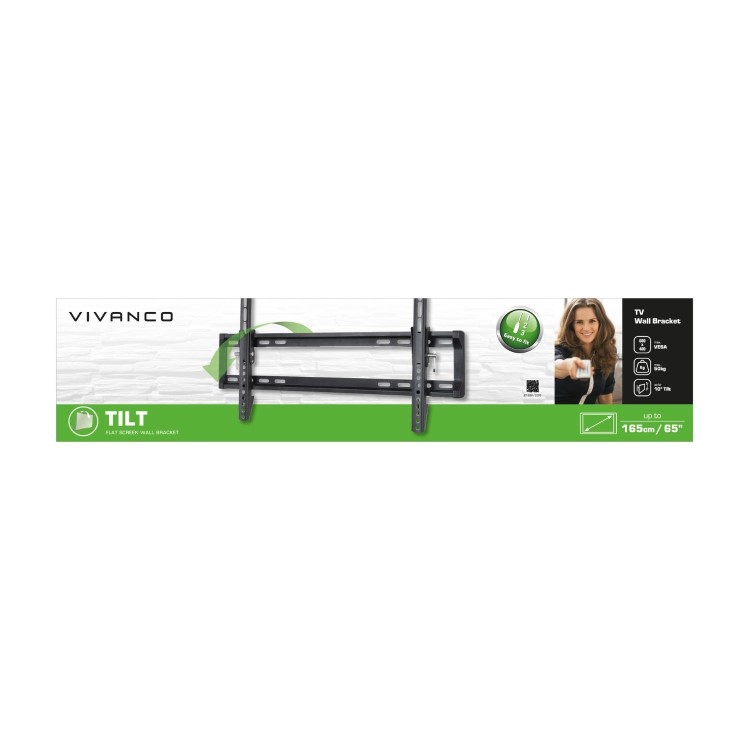 Vivanco Tilting TV Wall Bracket - Up to 65 Inch TVs