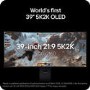 LG UltraGear 39GX950B evo GX9 39" OLED 5K2K 165Hz USB-C Height-Adjustable Curved Gaming Monitor