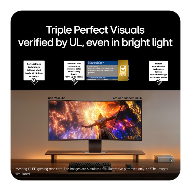 LG UltraGear 39GX950B evo GX9 39" OLED 5K2K 165Hz USB-C Height-Adjustable Curved Gaming Monitor