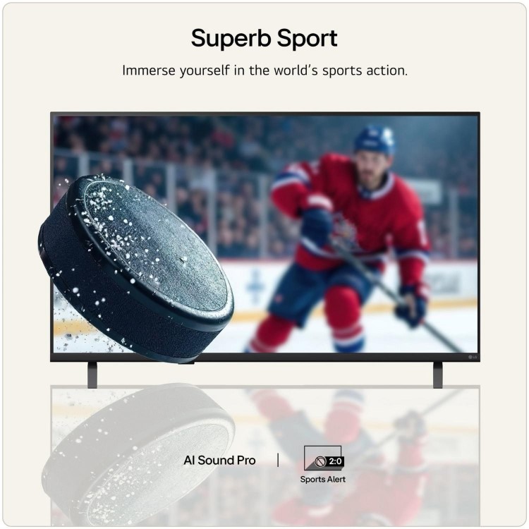 LG 43NU900B6LA 43" 4K UHD Nano AI Smart TV with HDR10 Pro webOS & ThinQ AI