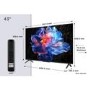 TCL 43V6C-UK 43" 4K HDR Smart Google TV – Dolby Vision AiPQ Processor Game Master