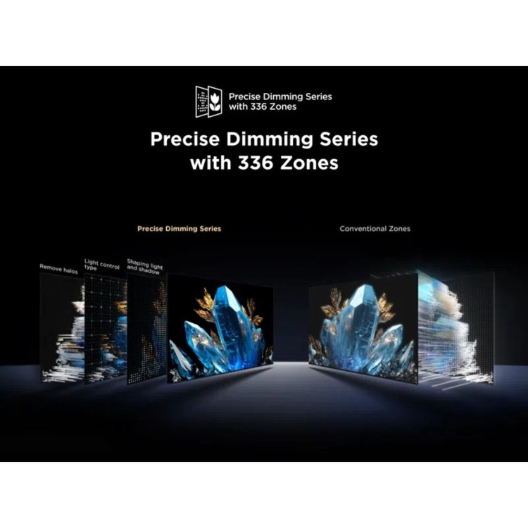 TCL 50C7K-UK 50 Inch QD-Mini LED 4K Google TV – 144Hz Gaming Dolby Vision & Dolby Atmos