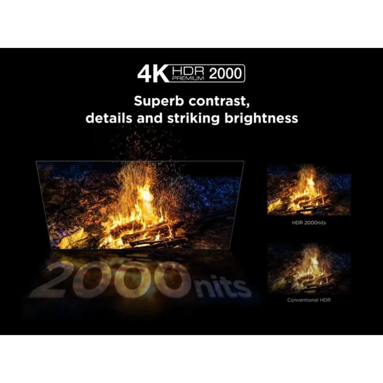 TCL 50C7K-UK 50 Inch QD-Mini LED 4K Google TV – 144Hz Gaming Dolby Vision & Dolby Atmos