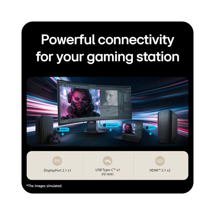 LG UltraGear evo G9 52" VA 5K2K 240Hz Curved Gaming Monitor