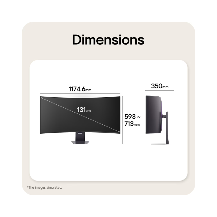 LG UltraGear evo G9 52" VA 5K2K 240Hz Curved Gaming Monitor
