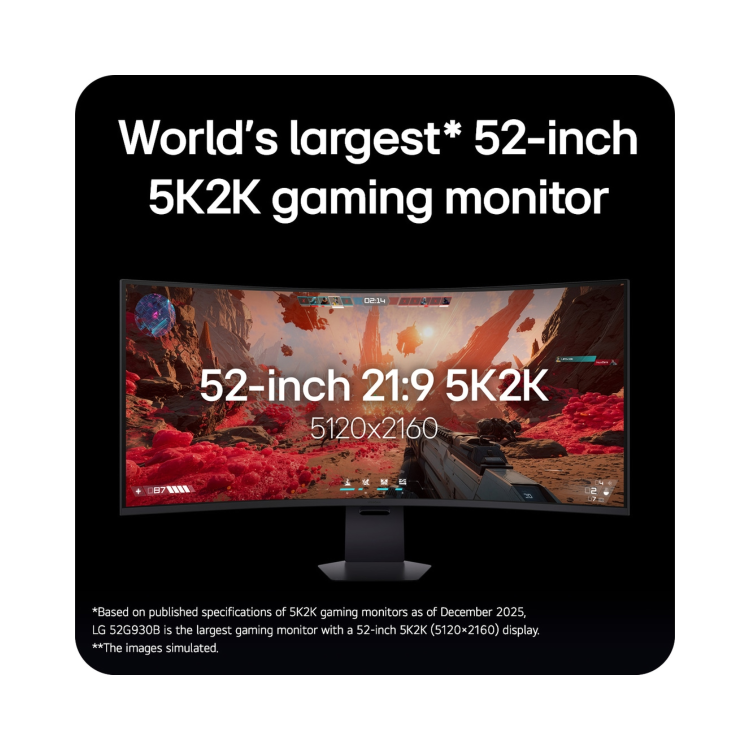 LG UltraGear evo G9 52" VA 5K2K 240Hz Curved Gaming Monitor