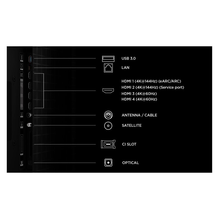 TCL 55A400M-UK 55-Inch 4K QD-Mini LED Google TV