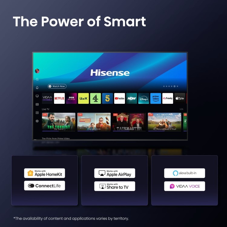 Hisense E8QTUK 55 inch Smart 4K Ultra HD Mini-LED TV