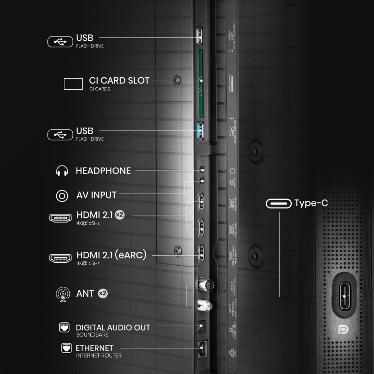 Hisense 55U8QTUK 55 Inch Smart 4K Ultra HD TV