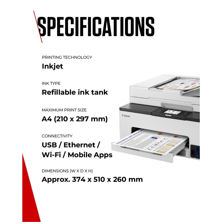 Canon MAXIFY GX2050 A4 Colour Multifunction Inkjet Printer