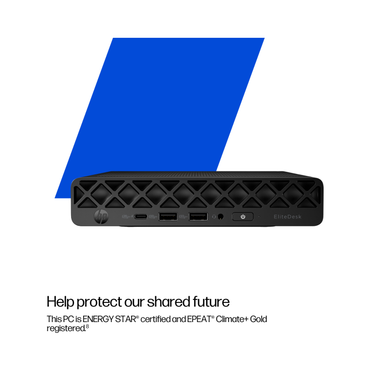 HP EliteDesk 8 Mini G1i Intel Core Ultra 5 235T 16GB RAM 512GB SSD Windows 11 Pro Mini PC