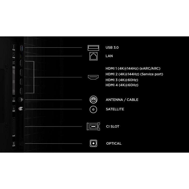 TCL 65A400M-UK 65 Inch 4K QD-Mini LED Google TV – 144Hz Gaming Dolby Vision & ONKYO Audio