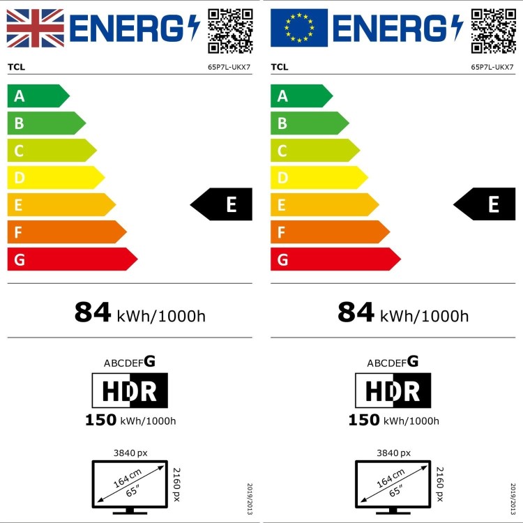 TCL 65P7L-UK 65-Inch QLED 4K HDR Smart TV Dolby Vision HDR10+ & Google TV