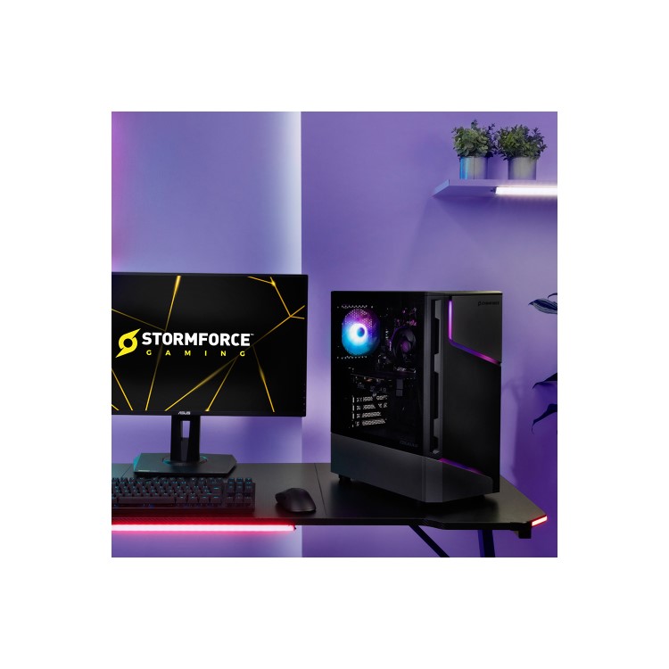 Stormforce Onyx AMD Ryzen 5 4600G 8GB RAM 500GB SSD Windows 11 Gaming PC