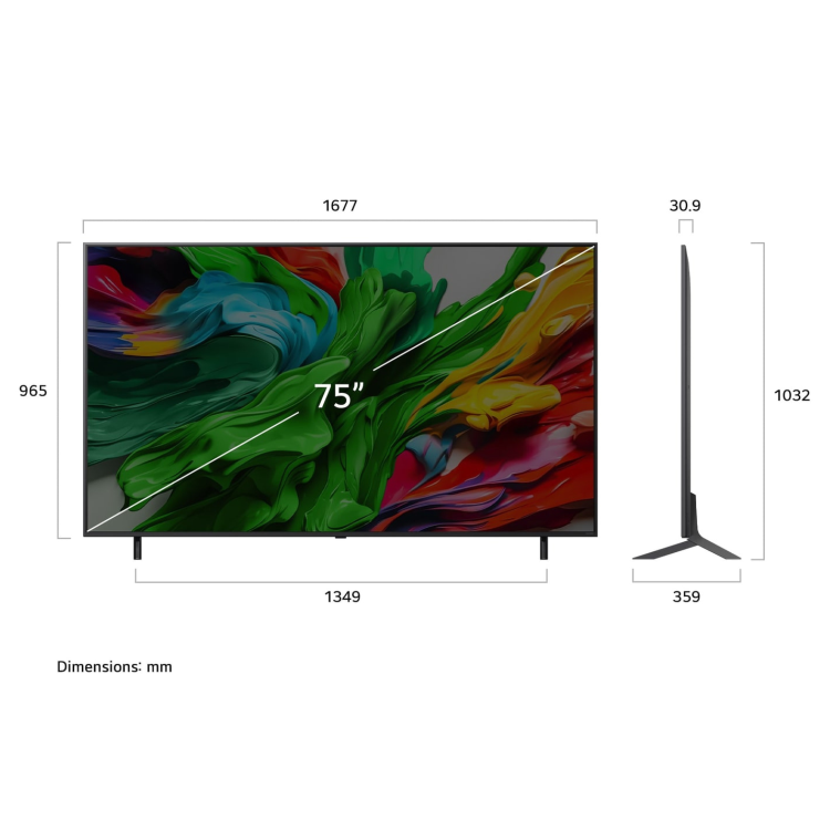LG QNED85A 75 inch MiniLED 4k Smart TV