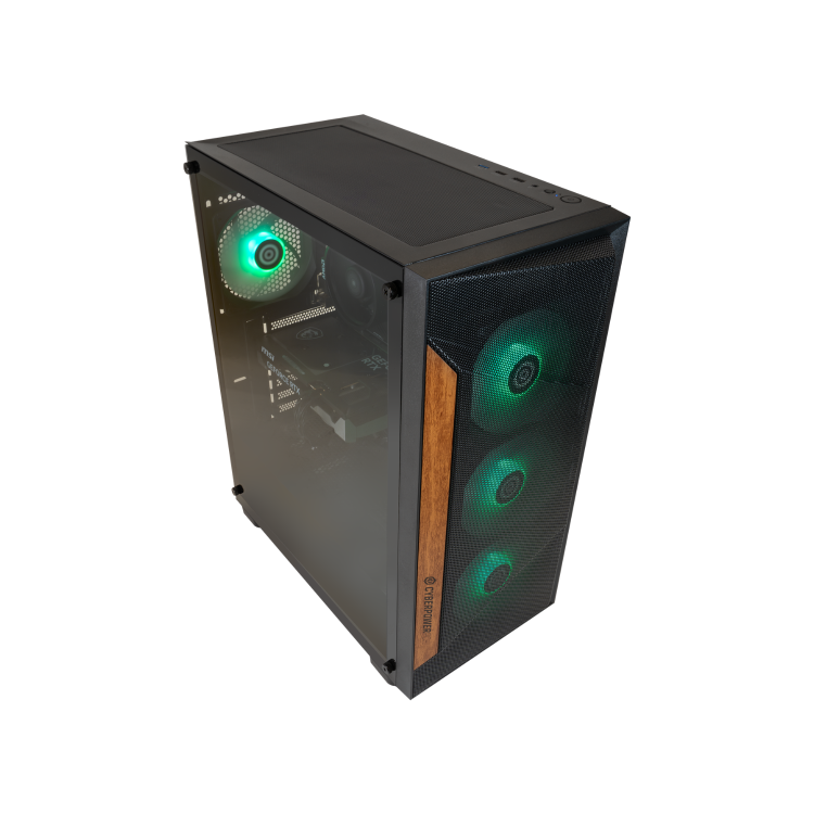 CyberPowerPC Amethyst AMD Ryzen 5 5500 RTX 5060 16GB RAM 1TB SSD + 23.8" FHD Gaming Monitor