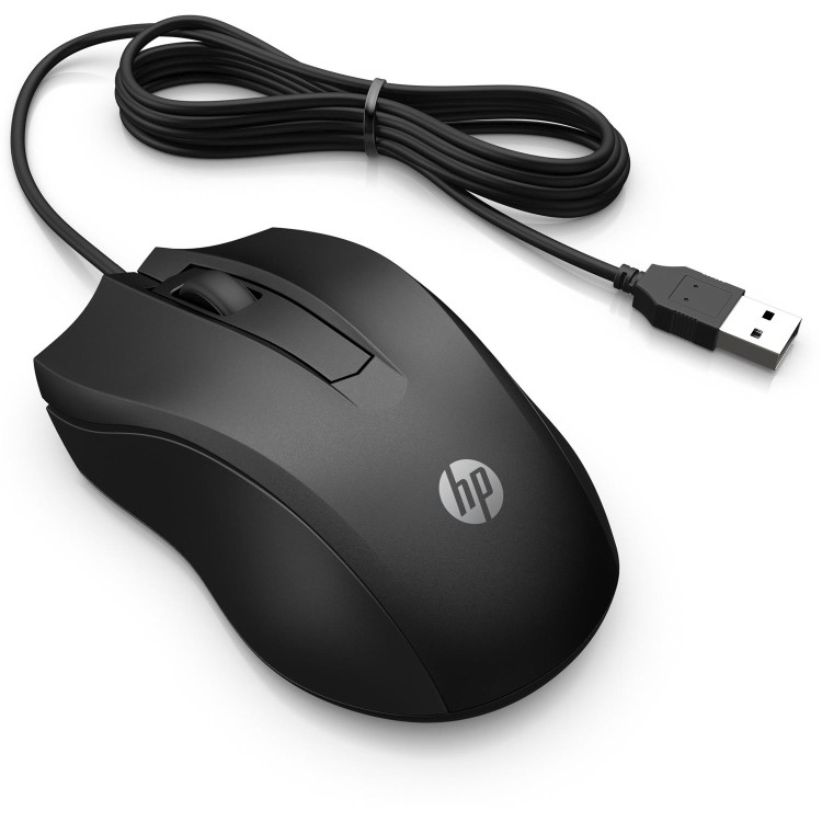 HP 105 Wired Mouse Black