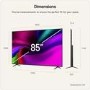 LG 85NU900B6LA 85" 4K UHD Nano AI Smart TV with HDR10 Pro webOS & AI Upscaling