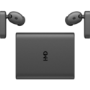 HMD Amped Buds Wireless Earphones with Integrated Powerbank - Black